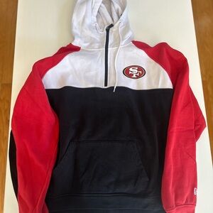 49ers New Era 1/3 zip Sweater